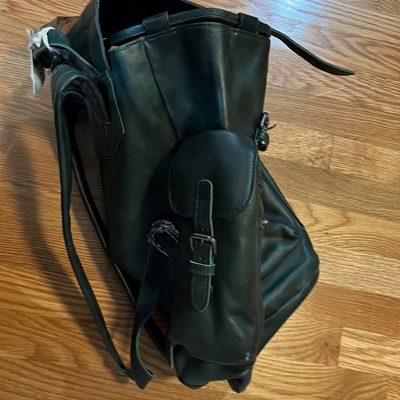 Free People x Old Trend Bryan Backpack Green NWT